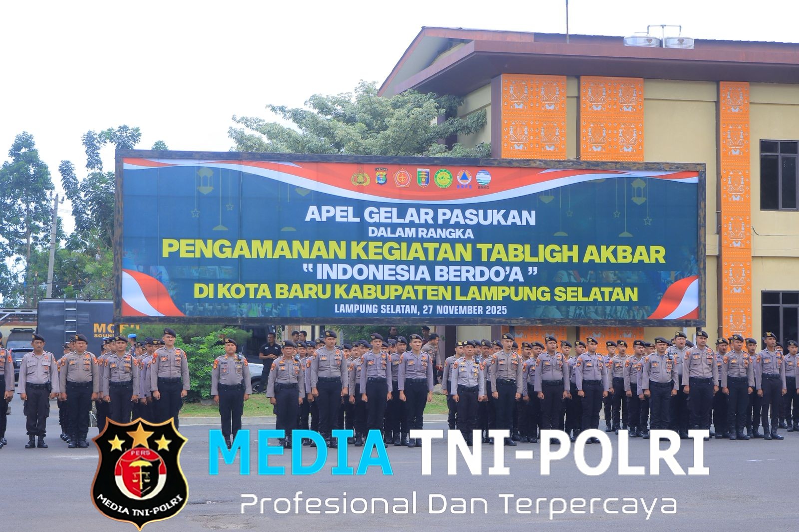 Polda Lampung Siap Amankan Acara Keagamaan Tabligh Akbar Indonesia Berdoa 2025