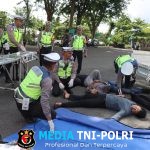 Polres Wonogiri Gelar Simulasi Penanganan Banjir dan Laka Lantas, Ratusan Personel Gabungan Diterjunkan