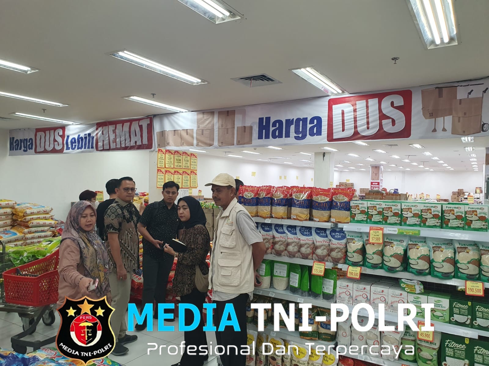 Pengawasan Harga Beras di Bandar Lampung, Tim Satgas Pastikan Seluruh Pedagang Patuh HET