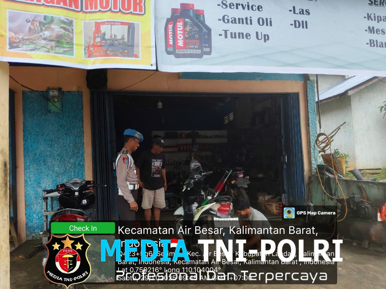 Lewat Sambang Bengkel, Polisi Ajak Warga Lebih Peduli Keamanan Lingkungan