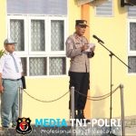 Kanit Binmas Polsek Cikarang Pusat Jadi Inspektur Upacara dalam Giat Police Go To School di SMKN 1 Cikarang Pusat