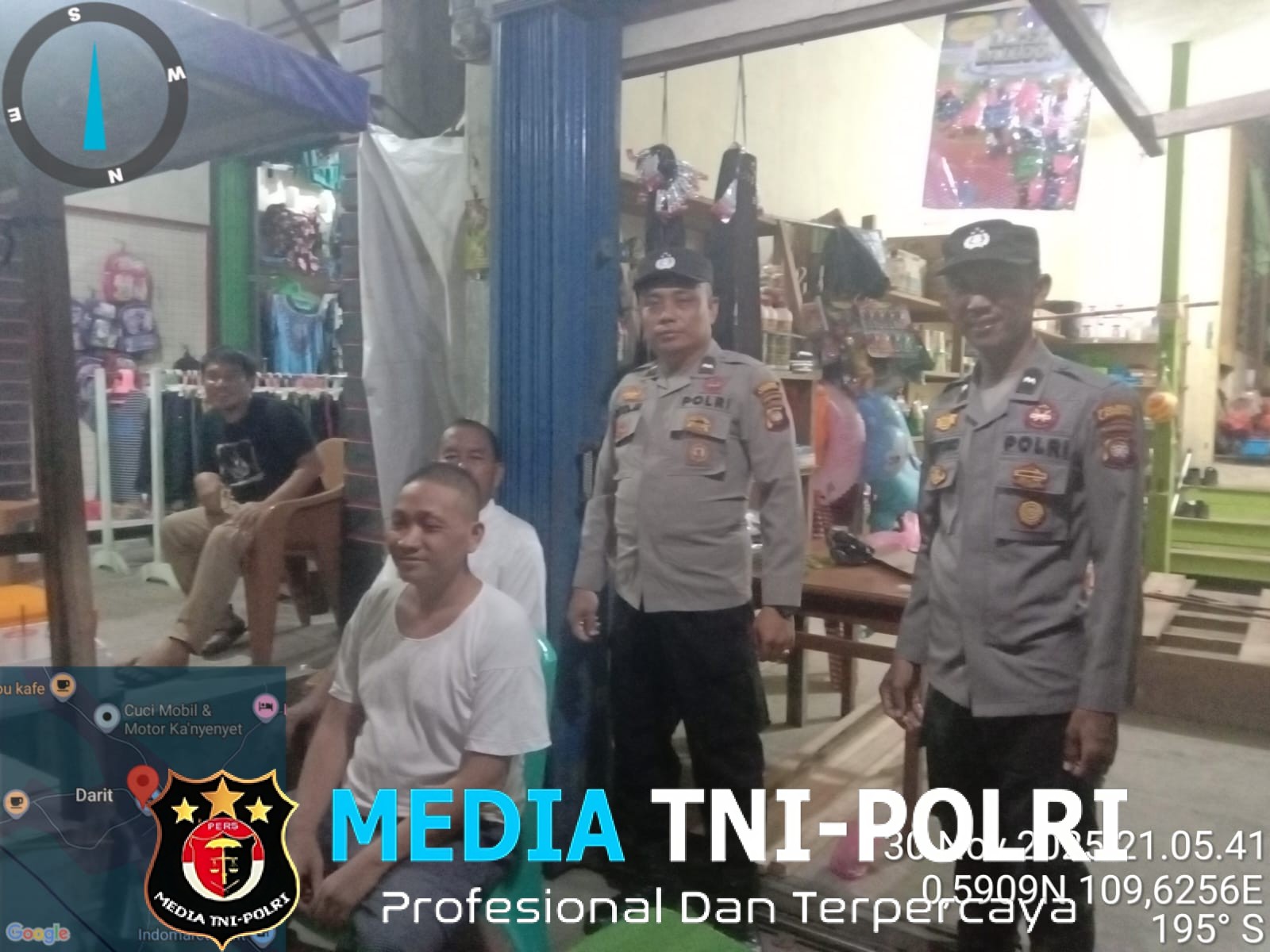 Kurangi Tindak Kejahatan Samapta Polsek Menyuke Laksanakan Patroli Malam