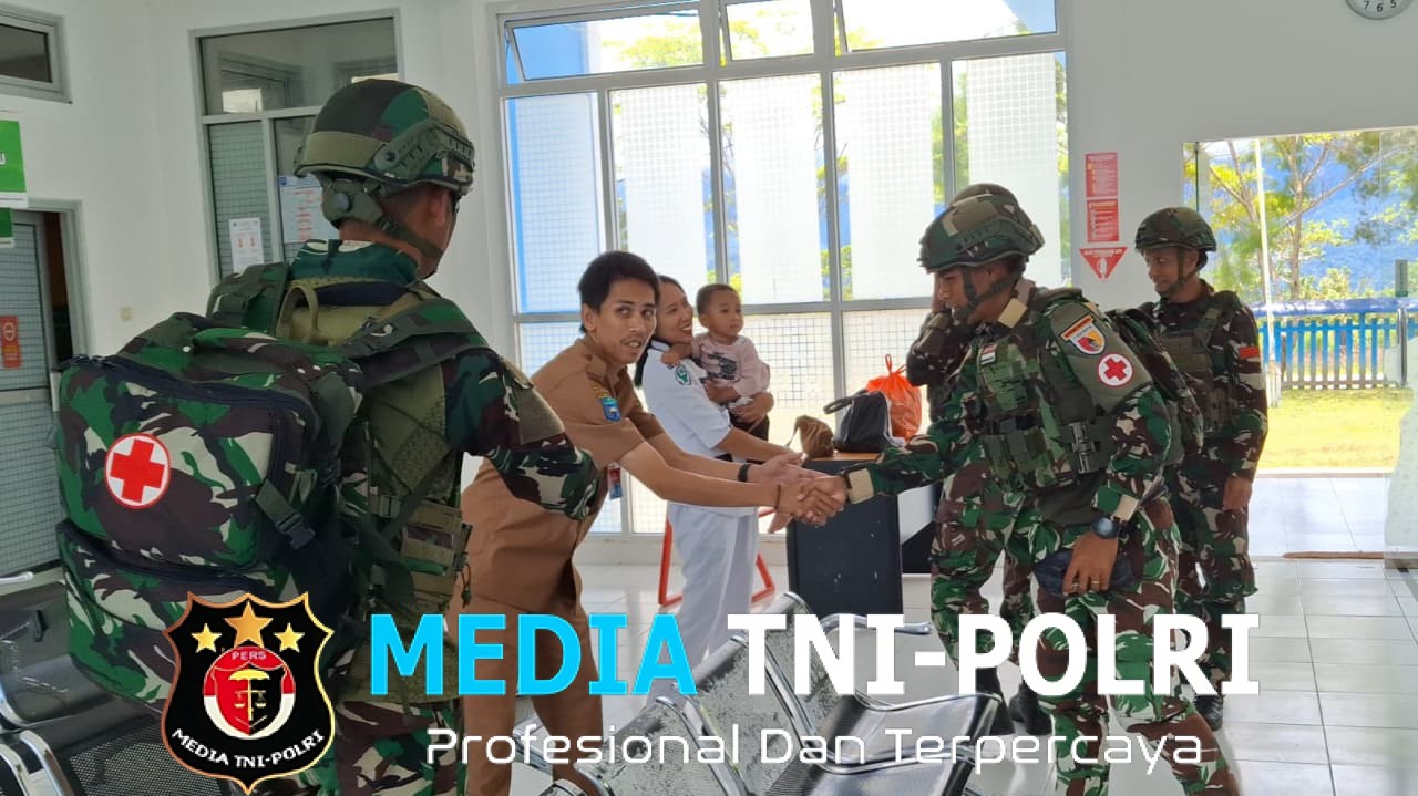 Komunikasi dan Kerjasama Satgas Yonif 521/DY Mempererat Sinergitas Dengan Tenaga Medis Puskesmas Kobakma