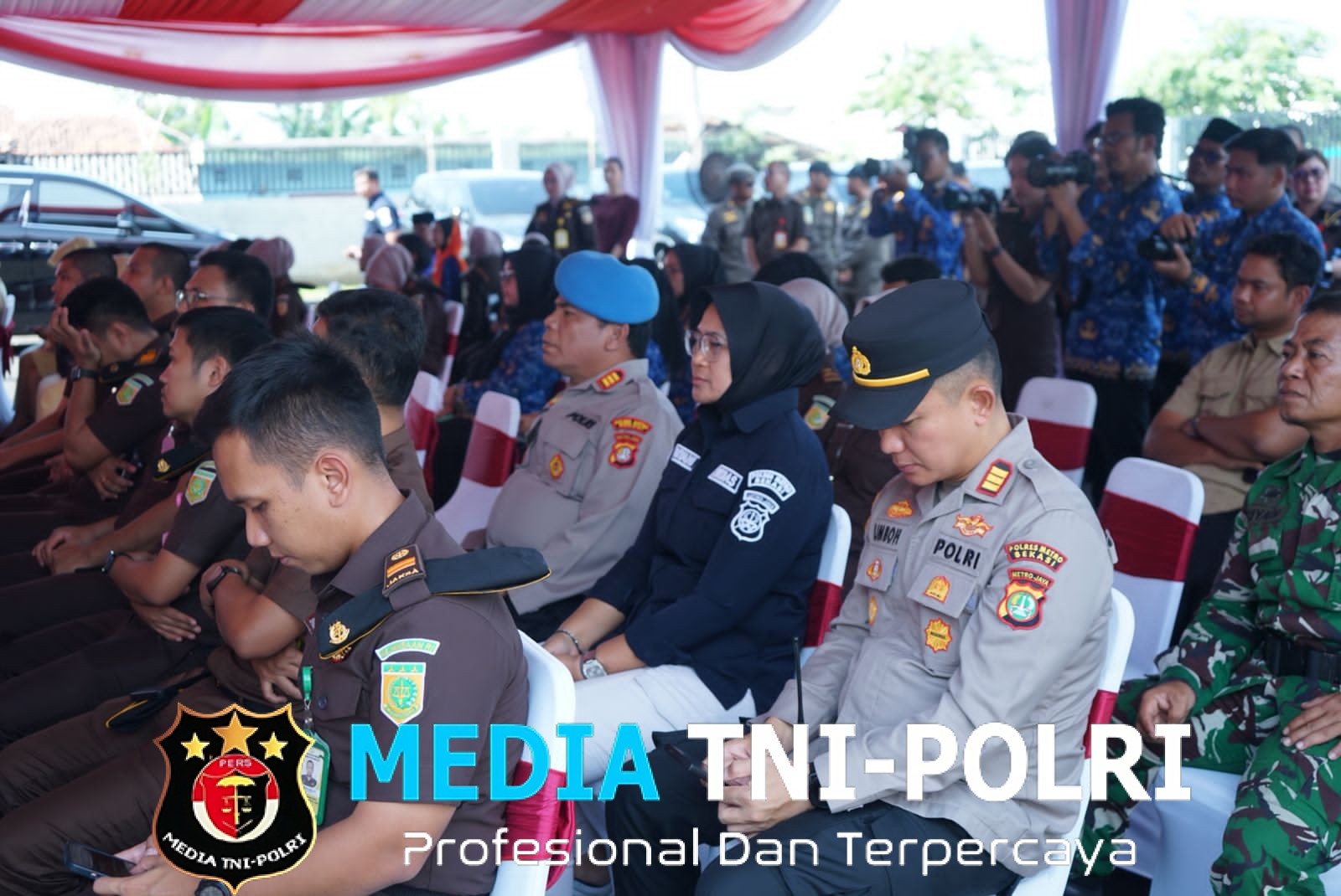 Wakapolres Metro Bekasi Menghadiri Peresmian Mess Griya Adhyaksa Kejari Bekasi di Cikarang Pusat