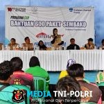 Resolution Network Dampingi PT Krakatau Chandra Energi Salurkan Bantuan Sembako kepada Driver Ojol dan Warga