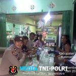 Personil Unit Samapta Polsek Meranti, Sambangi Warga Jalin Silaturahmi Pada Saat Patroli Malam Hari