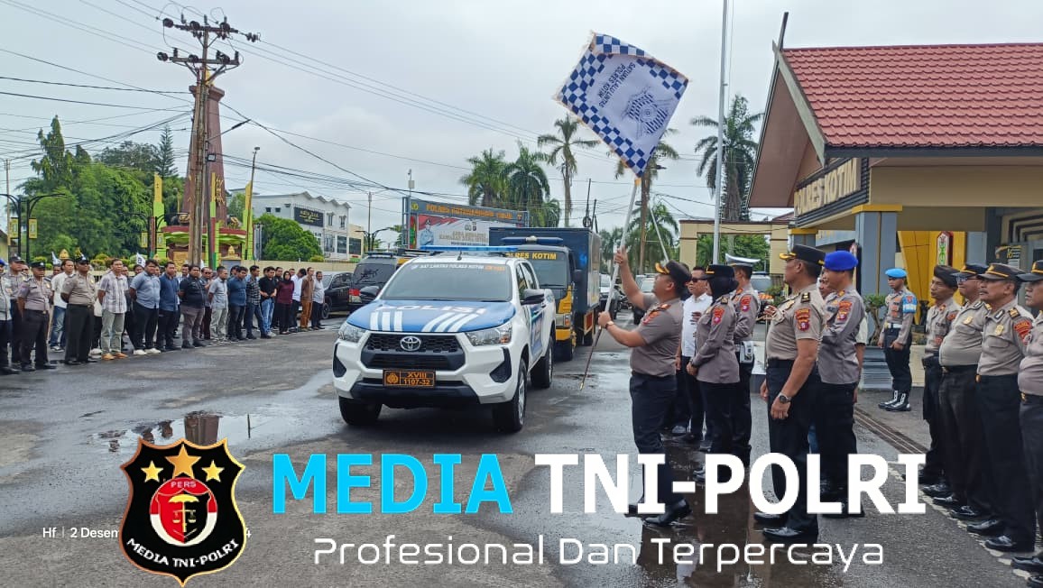 Bantuan Kemanusian Polres Kotim untuk Bencana Sumatra Resmi Dilepas Kapolres