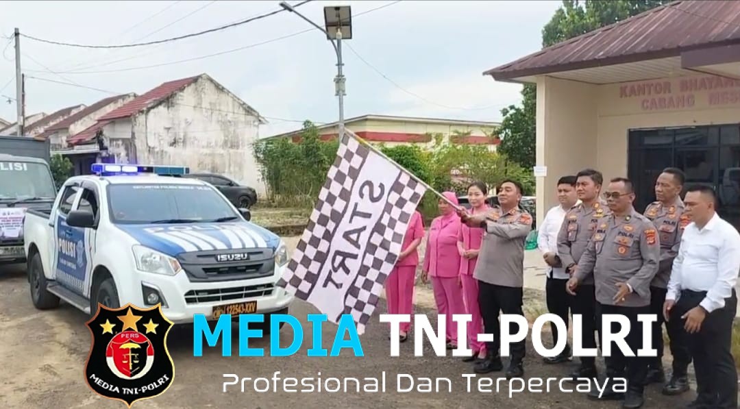 Kapolres Mesuji Lepas Langsung Bantuan Logistik, Bentuk Kepedulian Polri pada Korban Bencana Alam Sumbar
