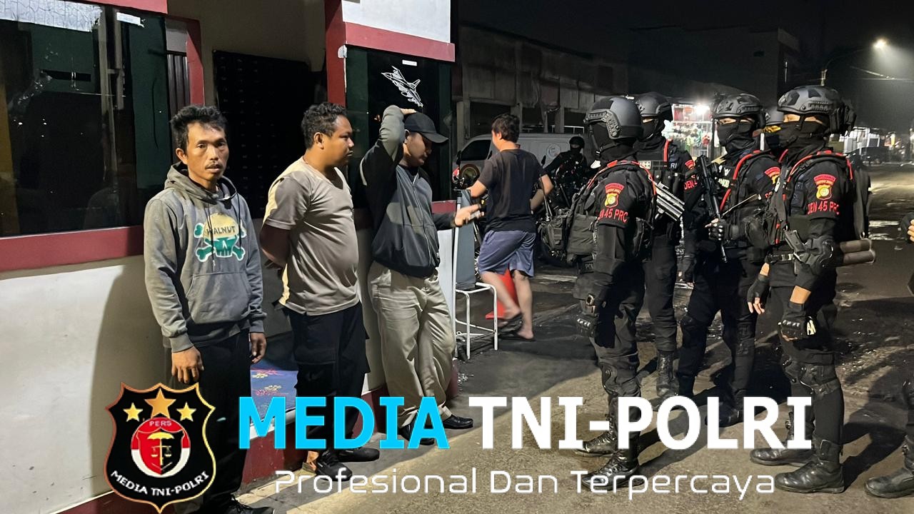 Tim patroli Brimob Sisir Bekasi, Patroli Anti Tawuran dan Balap Liar Nihil Insiden