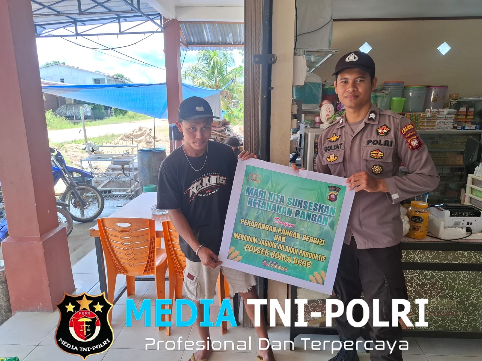 Polsek Kuala Behe Lakukan Himbauan Program Ketahanan Pangan, Dorong Warga Manfaatkan Lahan Perkarangan