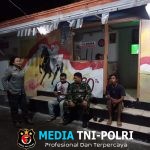 Sertu Rochani Patroli Malam Bersama Linmas Susuri Pos-pos Ronda