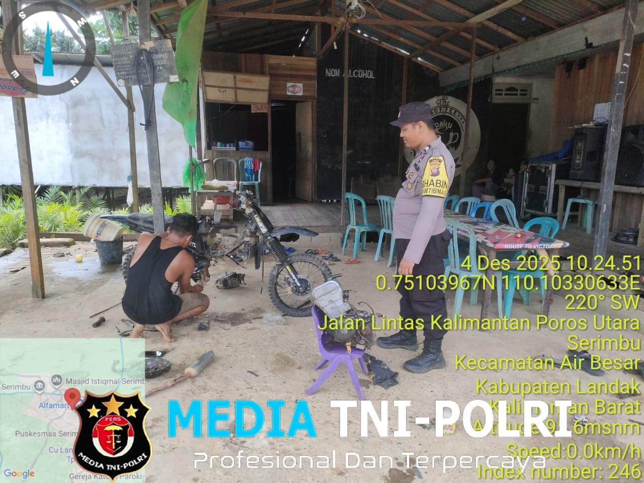 Antisipasi Pencurian, Polsek Air Besar Intensifkan Patroli dan Sapa Warga