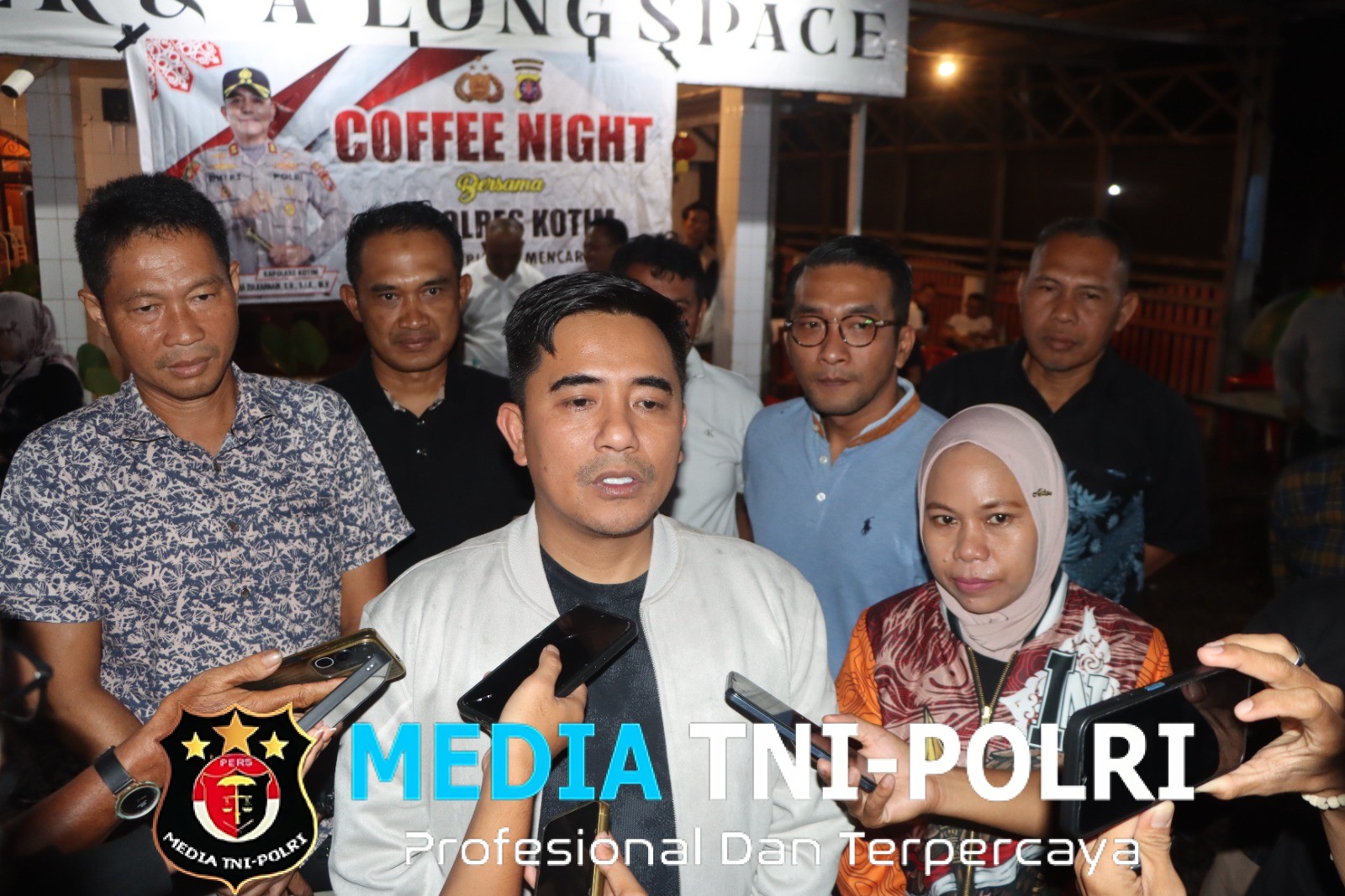 Coffee Night, Menyerap Aspirasi Mencari Solusi Kapolres Kotim Bersama Insan Pers  Wujudkan Sinergi