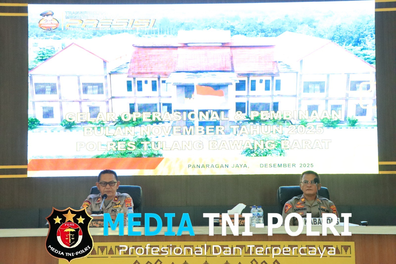 Polres Tulang Bawang Barat Laksanakan Gelar Operasional (GO) Bulan November 2025 Dan Anev Situasi Kamtibmas