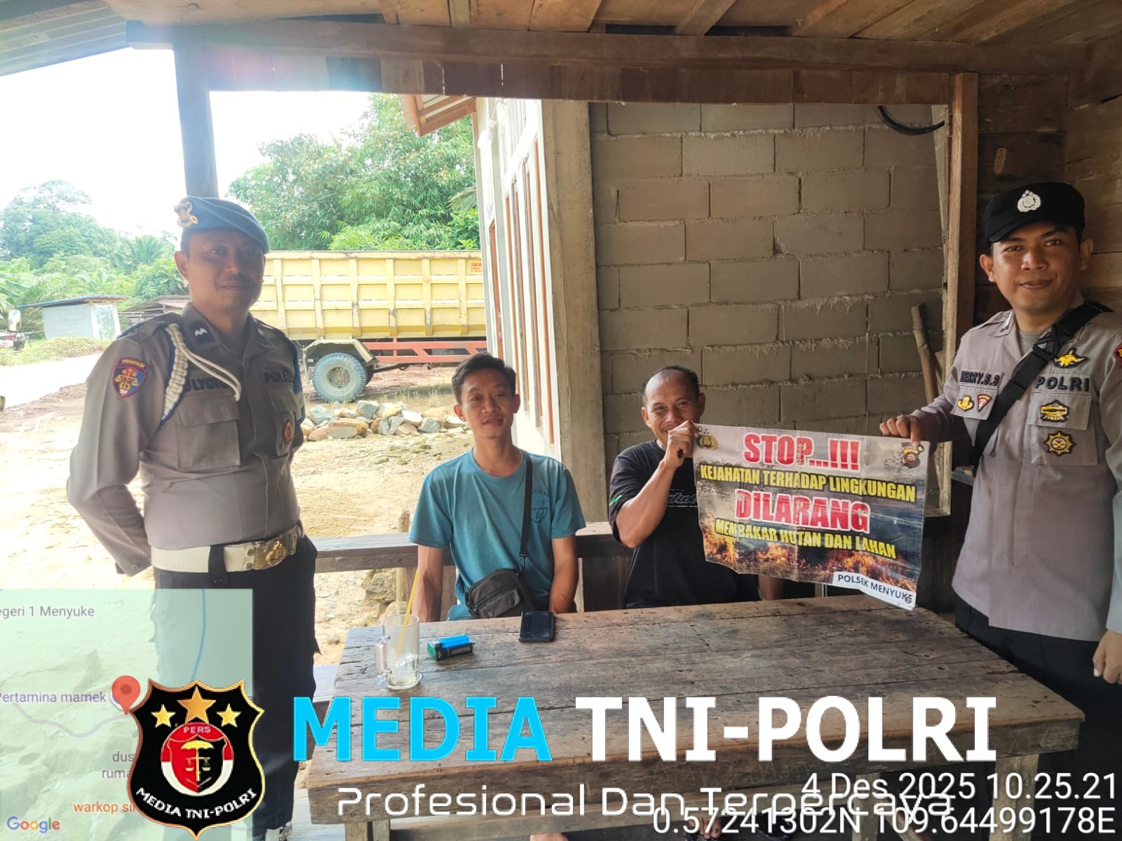 Polsek Menyuke Melalui Sosialisasi, Warga Diajak Antisipasi Karhutla