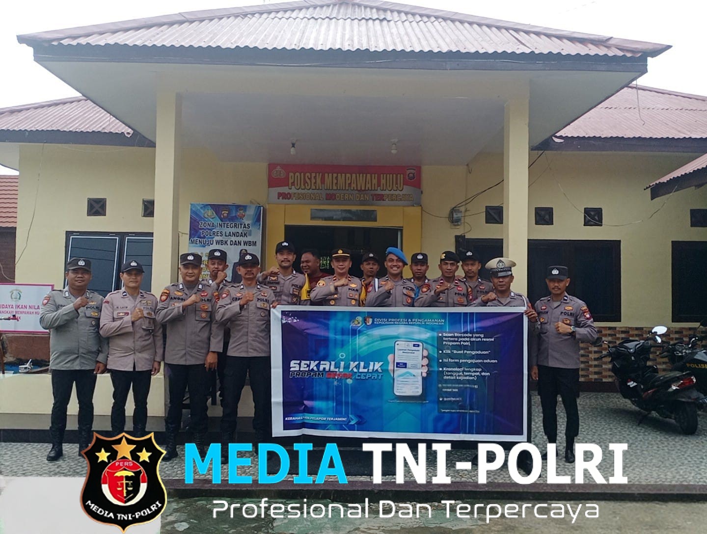 Kanit Propam Sosialisasikan Aplikasi Whistle Blowing System kepada Anggota Polsek Mempawah Hulu