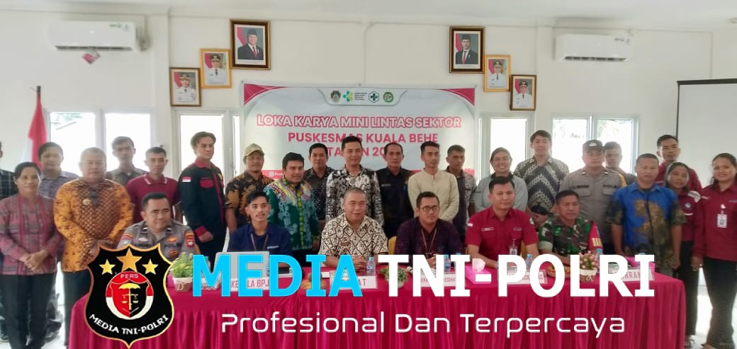 Dukung Program Kesehatan, Polsek Kuala Behe Hadiri Kegiatan Lokakarya Mini Lintas Sektor 2025