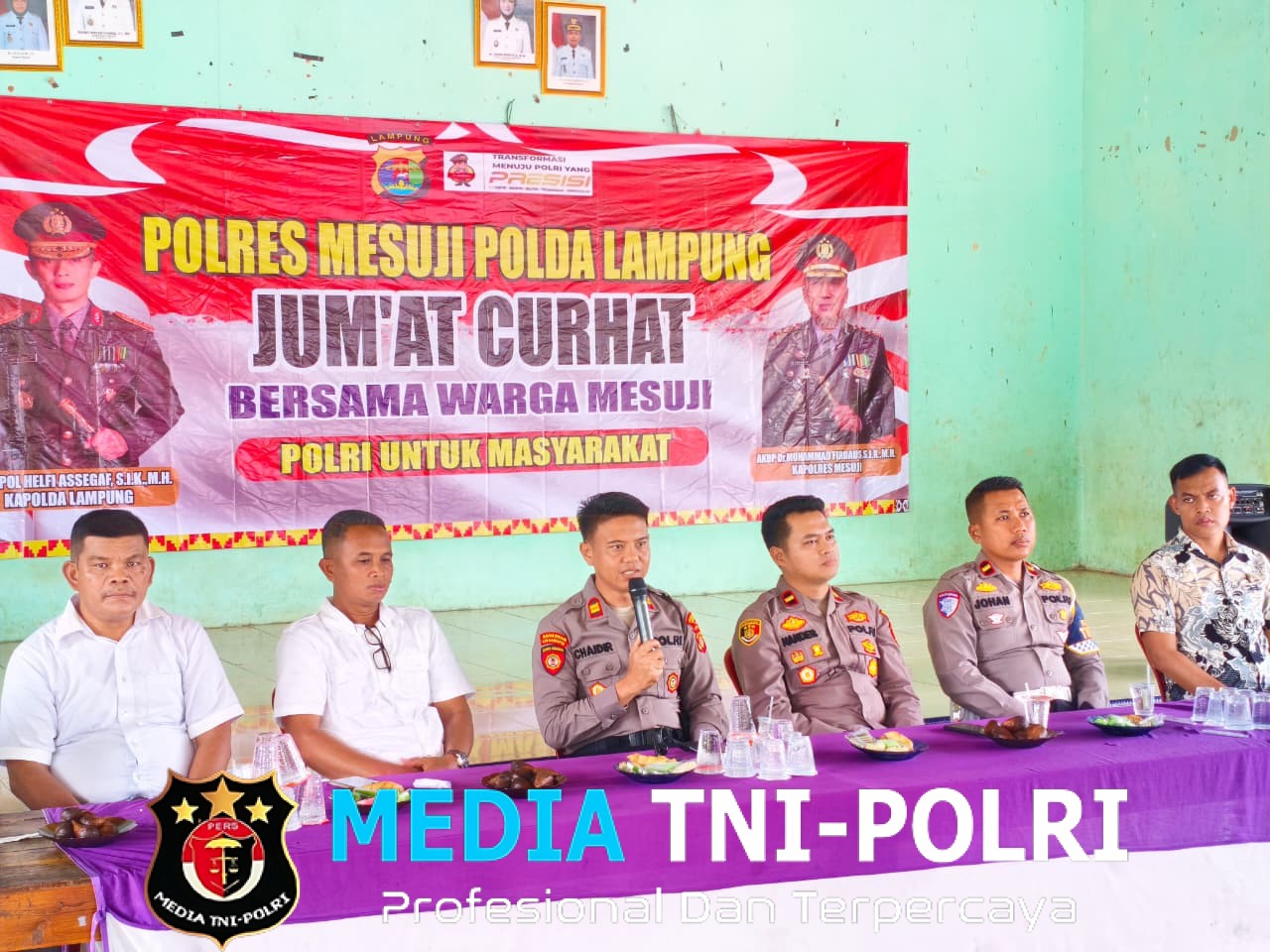 Polres Mesuji Jawab Kebutuhan Warga Jumat Curhat Dibalut Bakti Sosial, Masalah Keamanan dan Ekonomi Teratasi