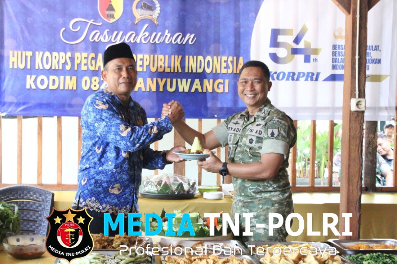 Peringati HUT ke-54 Korpri, Dandim 0825 Banyuwangi Ajak PNS Jadikan Pekerjaan Ladang Ibadah