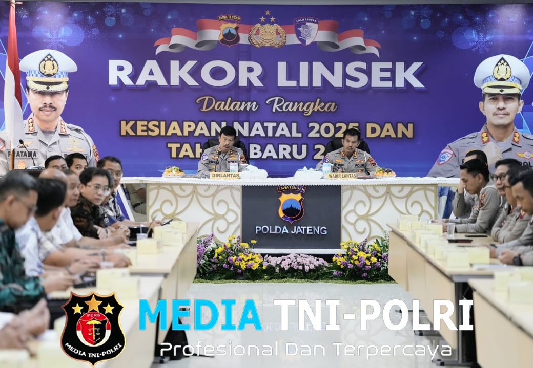 Polda Jateng Gelar Rakor Lintas Sektoral, Matangkan Kesiapan dan Perkuat Sinergi Pengamanan Nataru 2025-2026