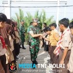 Dandim 0402/OKI-OI Tinjau Lokasi Pembangunan Jembatan Gantung