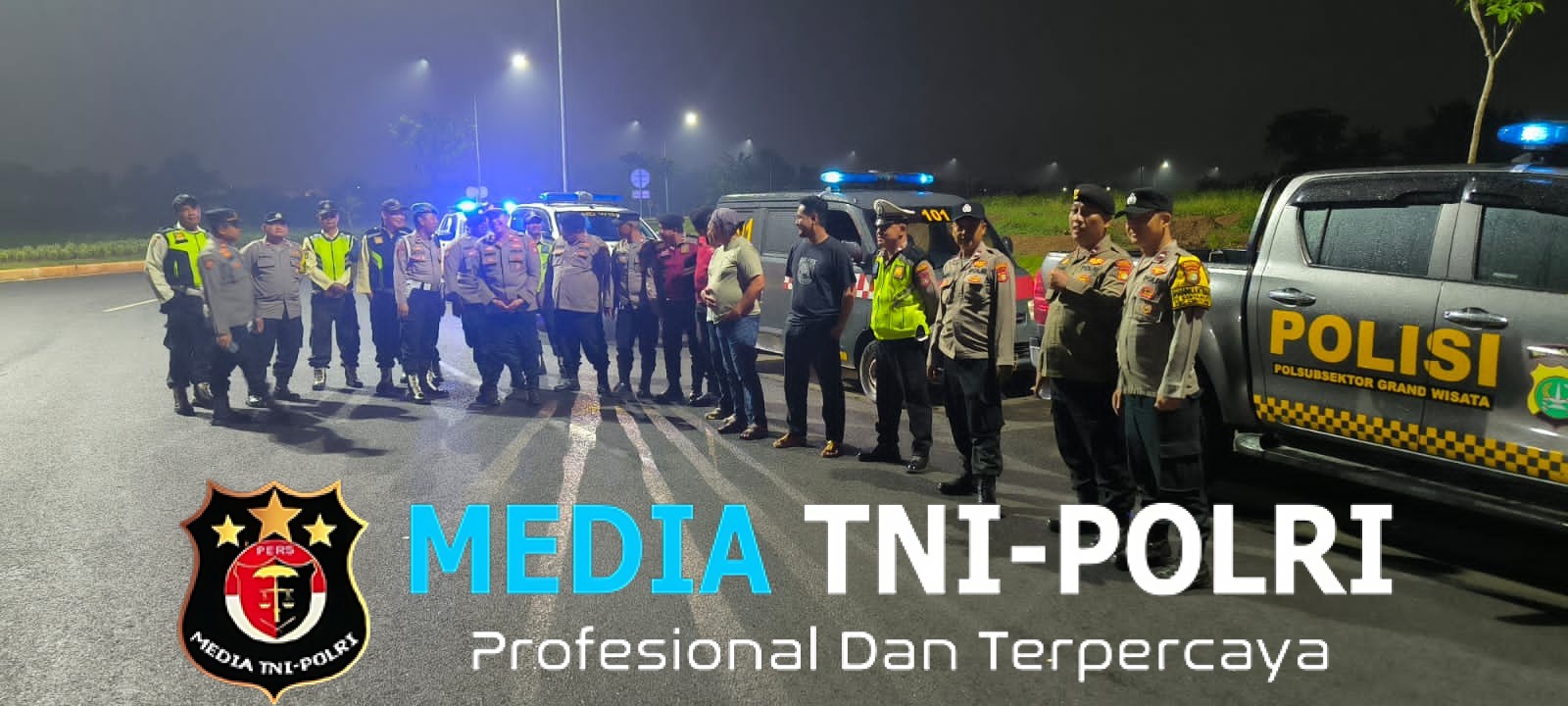 Polsek Cikarang Barat Gelar Patroli Biru, Warga Rasakan Kehadiran Polisi di Jalan Raya