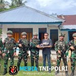 Satgas Yonif 123/Rajawali Gelar Ibadah dan Serahkan Alkitab di Kampung Venaha