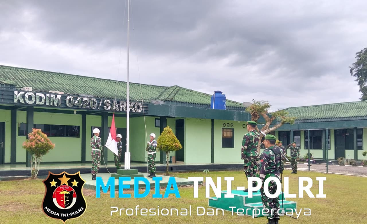 Khidmat dan Penuh Semangat Kodim 0420/Sarko Pagi Ini