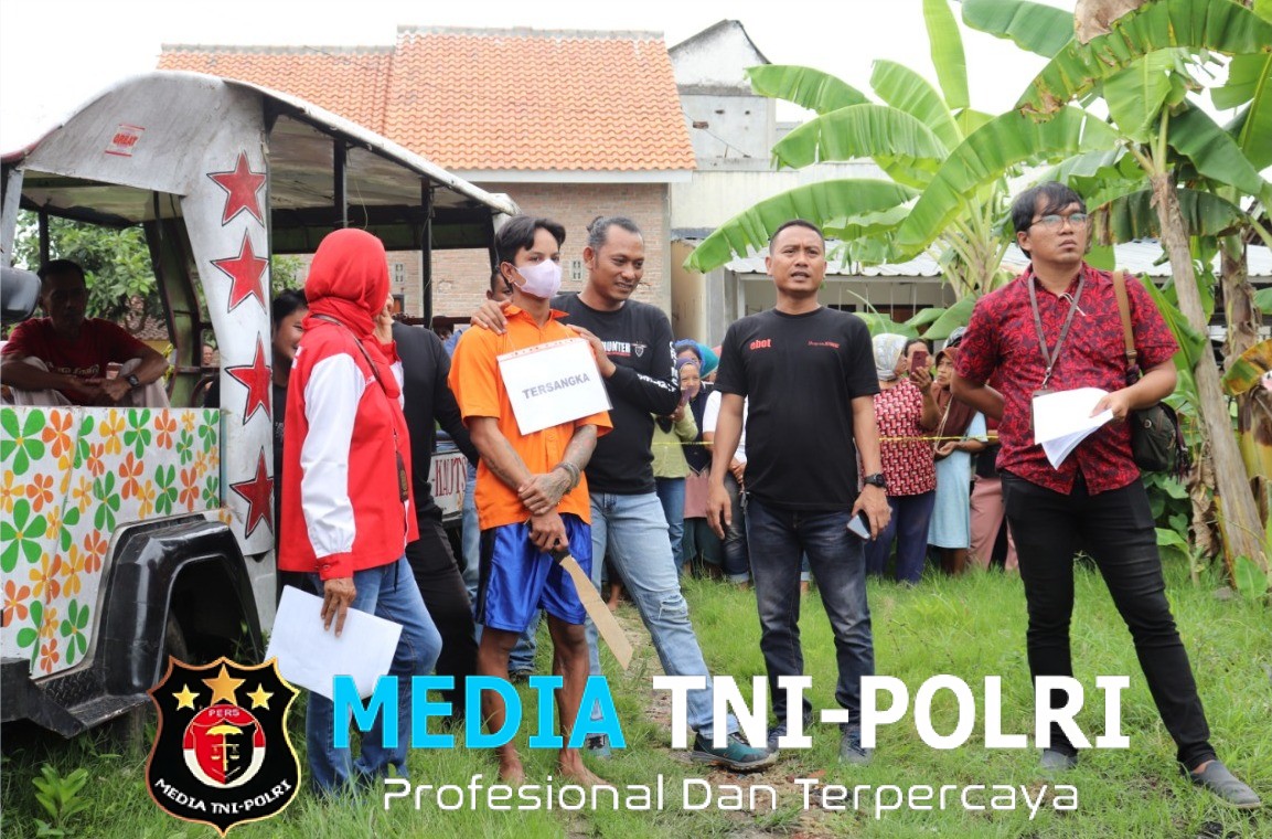 Polisi Rekonstruksi Pembunuhan Kakak Ipar di Pringsewu, 17 Adegan Ungkap Detik-detik Brutal Sang Adik