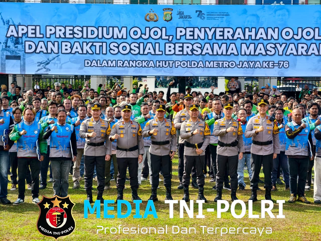 Kapolda Metro Jaya Apresiasi Polres Metro Tangerang Kota Libatkan Ojol dalam Menjaga Kamtibmas