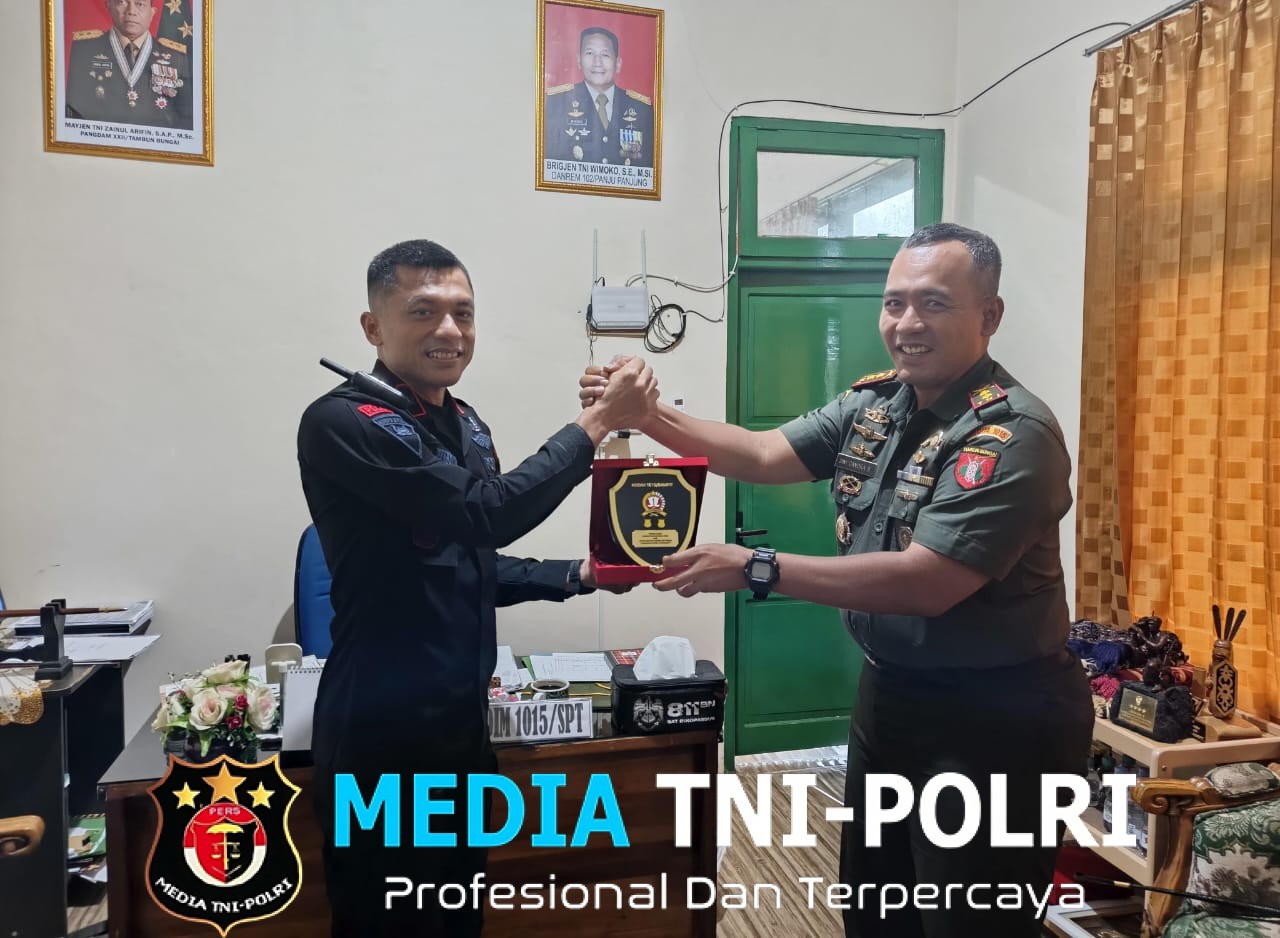 Perkuat Sinergitas TNI–Polri, Danyon B Pelopor Kunjungi Makodim 1015/Sampit