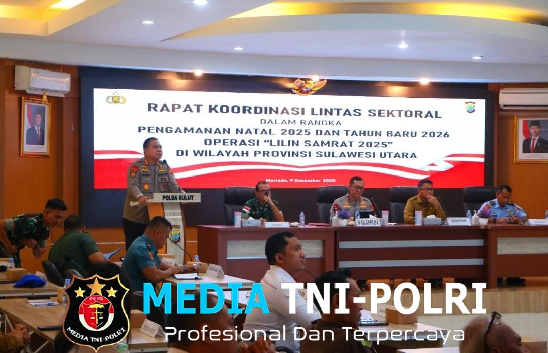 Wakapolda Sulut Pimpin Rakor Kesiapan Nataru 2025/2026, Tekankan Kolaborasi dan Kewaspadaan Bencana