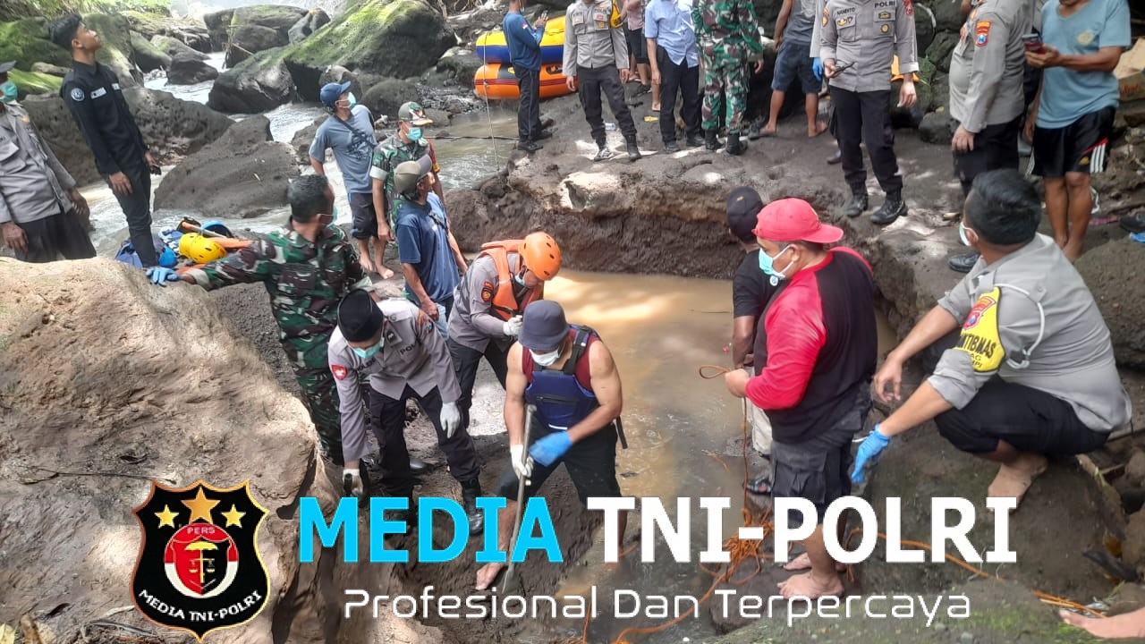 Koramil Songgon Kodim 0825/Banyuwangi Berperan Penting dalam Penemuan Jasad Tukang Pemecah Batu di Sungai Badeng