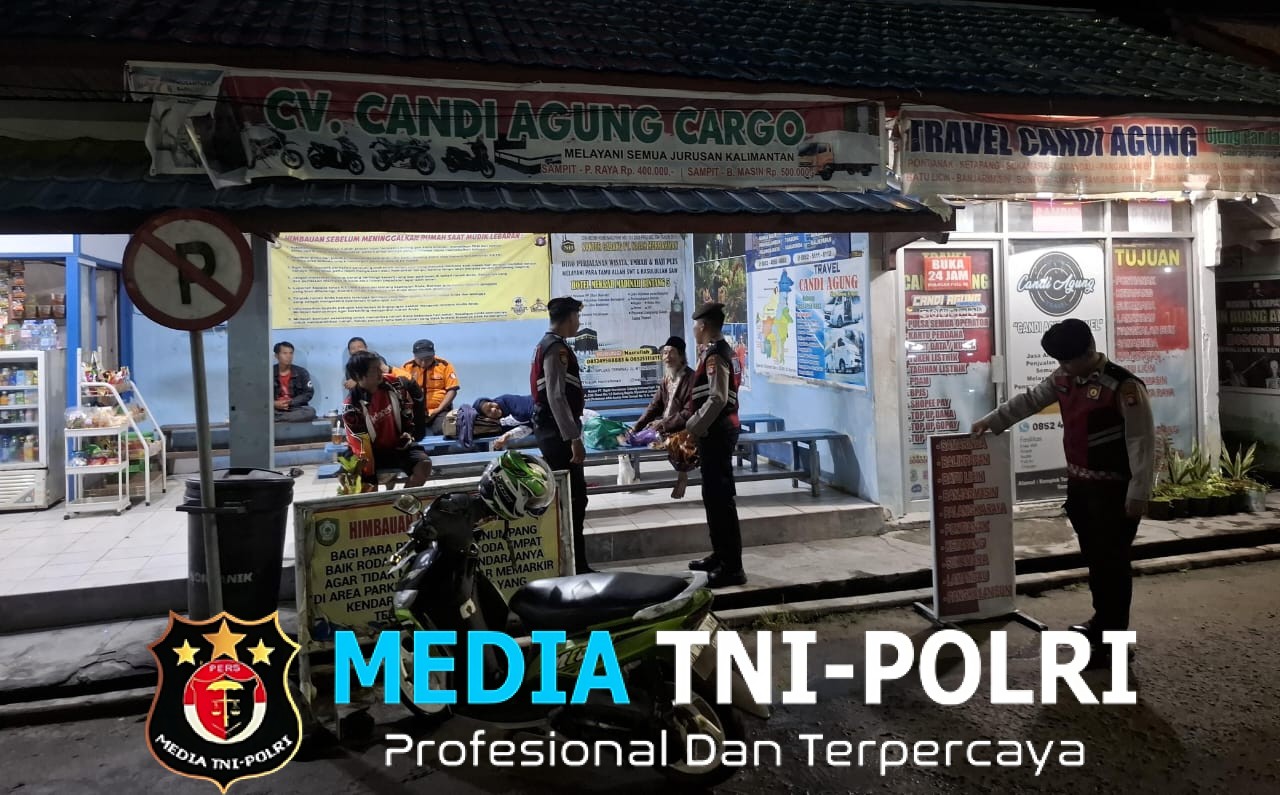 Sat Samapta Polres Kotim Laksanakan Patroli Cipta Kondisi Dengan Sasaran Aktifitas Warga Malam Hari