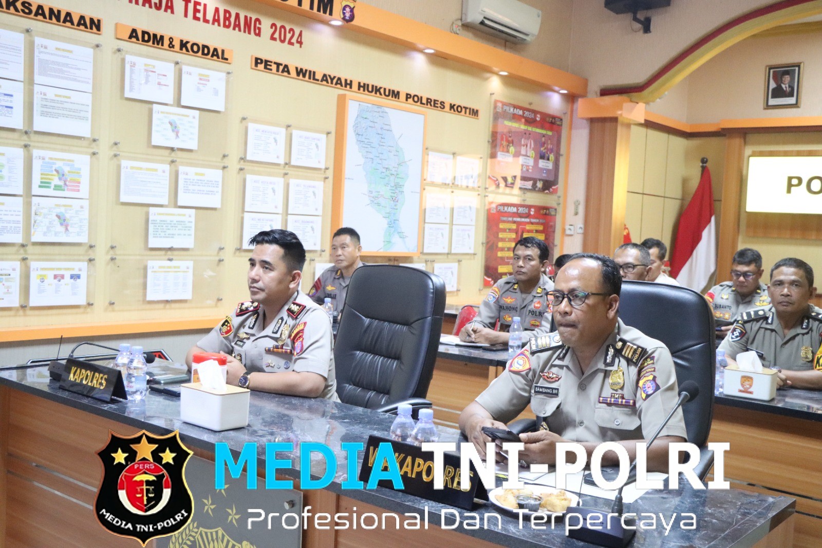 Polres Kotim, Mengikuti Anev Mingguan Program Quick Wins Presisi Dan Polri Untuk Masyarakat