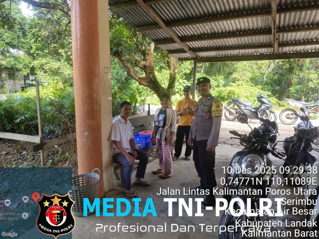 Patroli Siang Jadi Upaya Polsek Air Besar Cegah Gangguan Kamtibmas