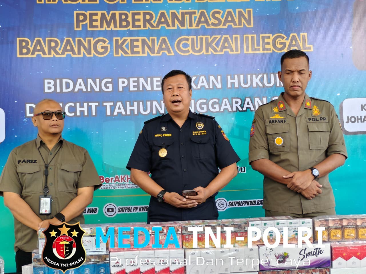 Jamin Transparansi dan Tegakkan Efek Jera, Bea Cukai Malang Bersama Pemkot Batu Rilis Hasil Penindakan Barang Kena Cukai Ilegal