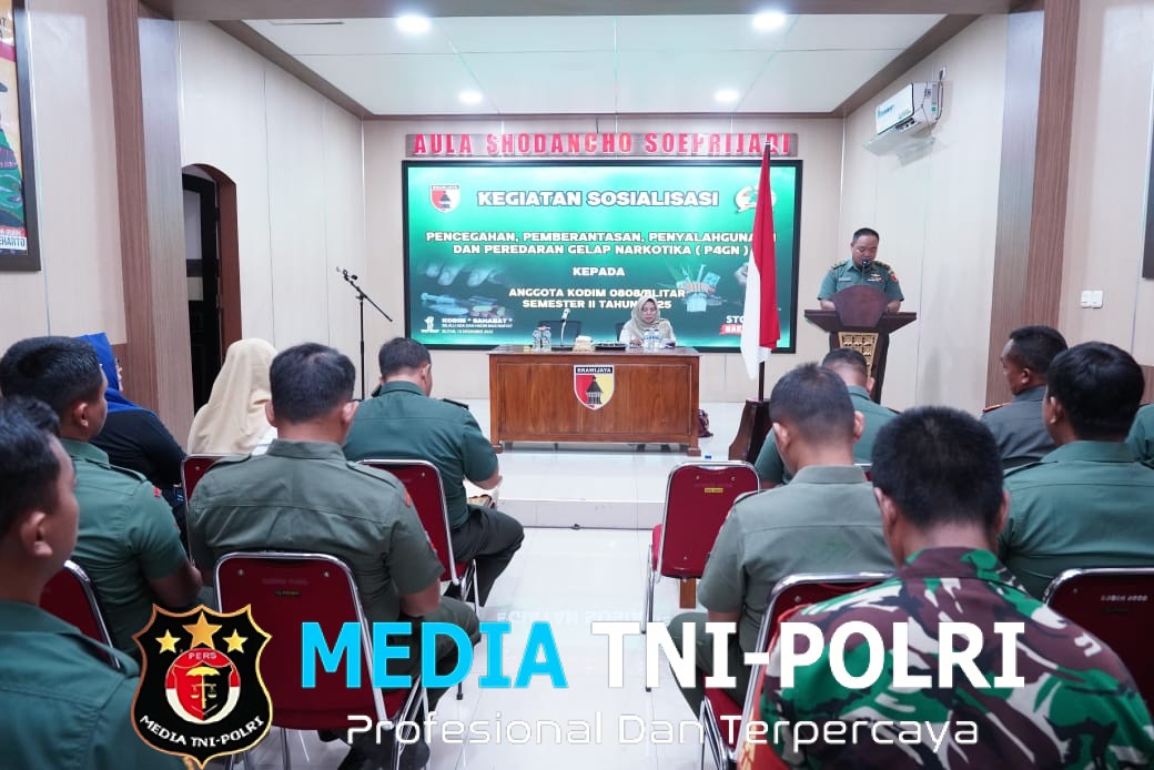 Wujudkan Lingkungan TNI Bersih Narkoba, Kodim 0808/Blitar Laksanakan P4GN