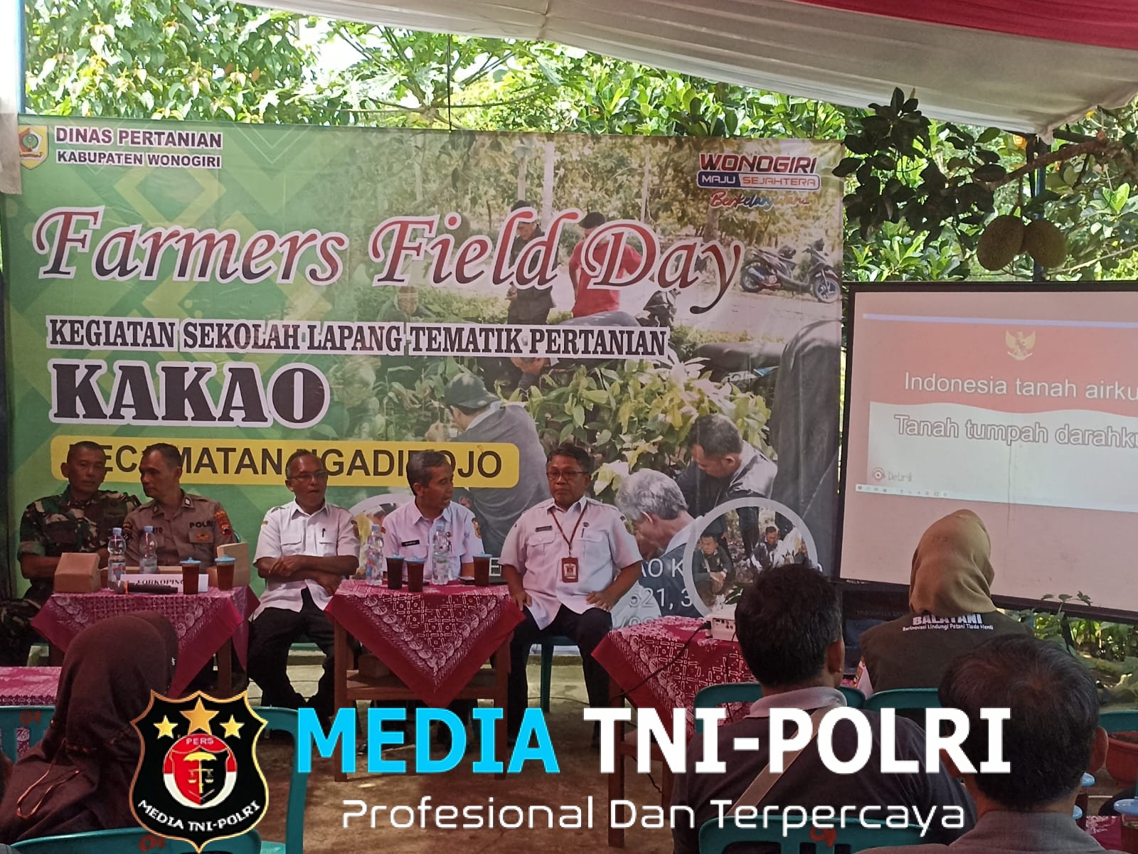 Polsek Ngadirojo Kawal Sekolah Lapang Kakao, Wujud Dukungan Polri pada Ketahanan Pangan dan Pemberdayaan Petani