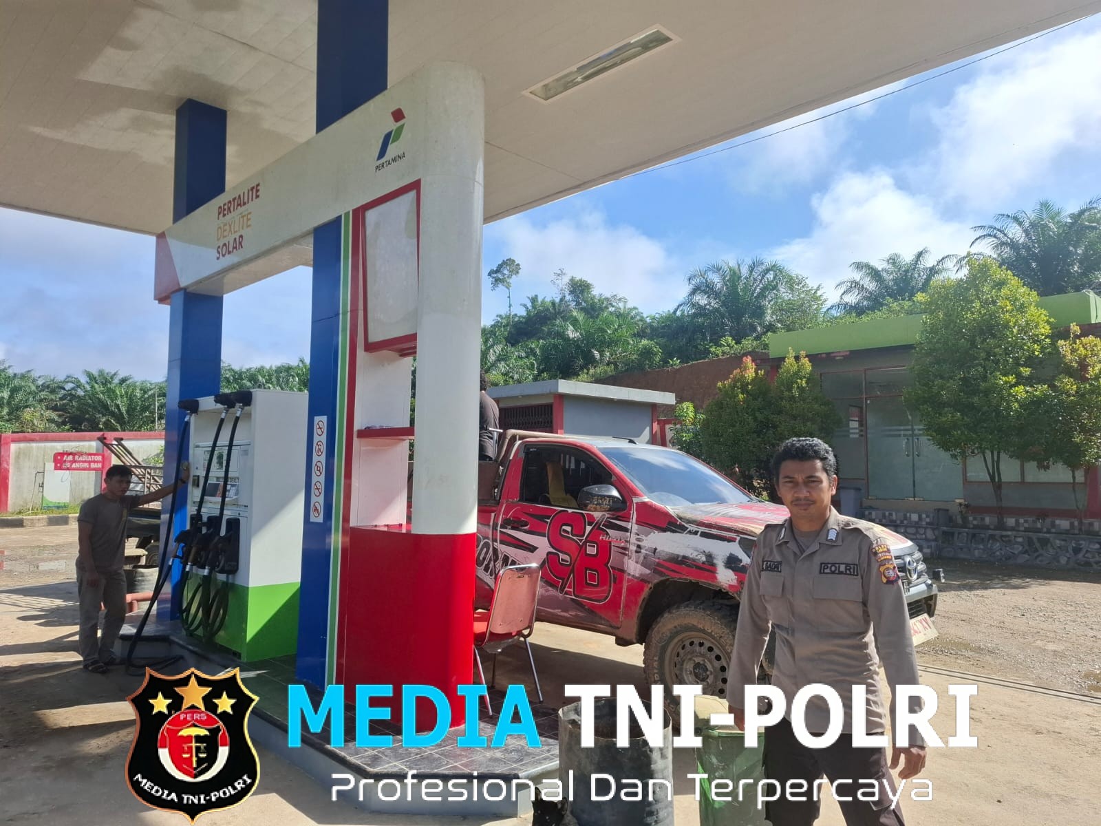 Polsek Kuala Behe Intensifkan Patroli Kamtibmas di SPBU untuk Cegah Gangguan Keamanan