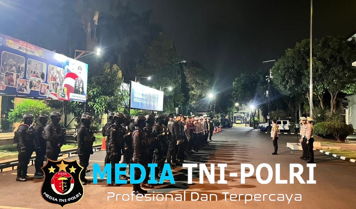 Brimob Batalyon D Pelopor Gelar Patroli Gabungan Antisipasi Peringatkan Hari HAM Sedunia di Bekasi