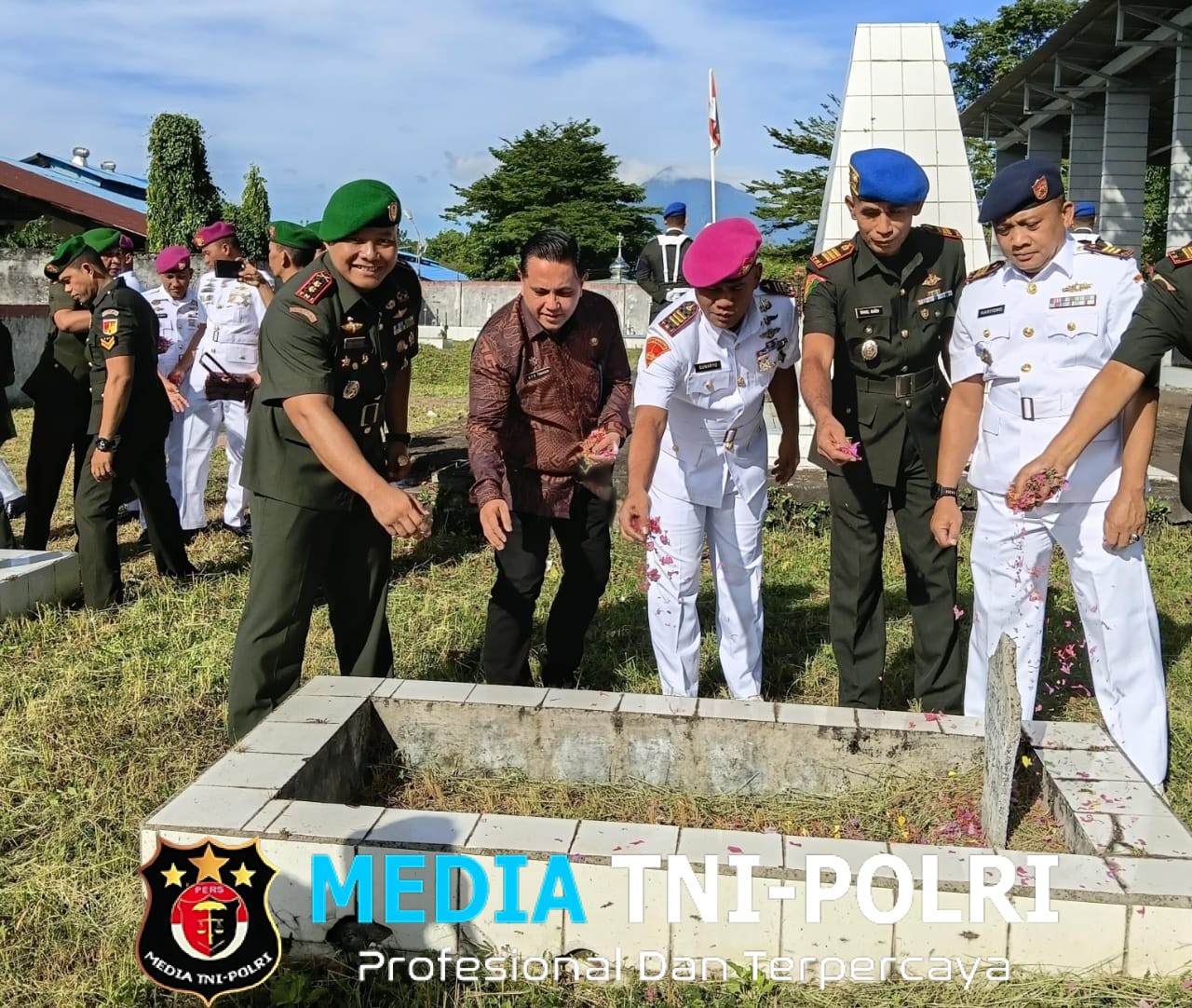Ziarah Rombongan, Dandim 1310/Bitung, Tegaskan Ikrar Bakti Di Hari Juang TNI AD Ke-80