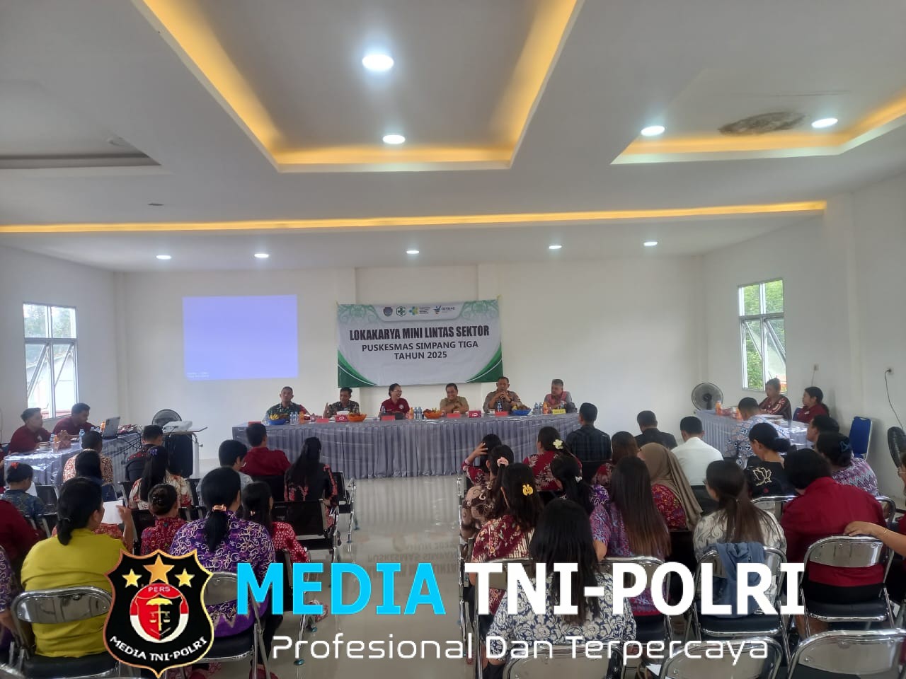 Kapolsek Menyuke Hadiri Lokmin Lintas Sektoral  Puskesmas Simpang Tiga
