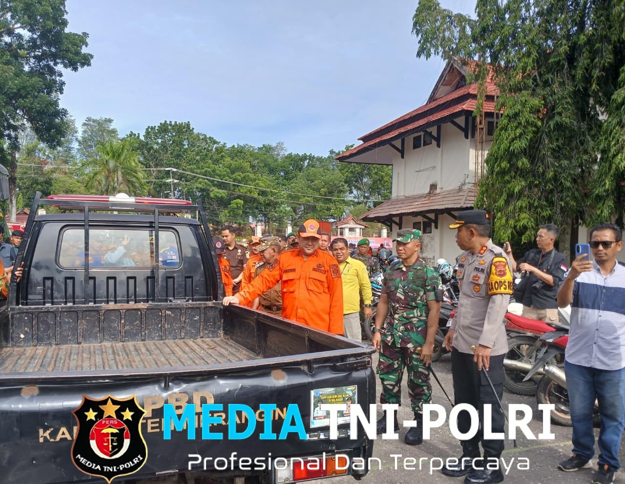 Dandim 0420/Sarko Hadiri Apel Kesiapsiagaan Menghadapi Potensi Bencana Hidrometeorologi di Kabupaten Merangin