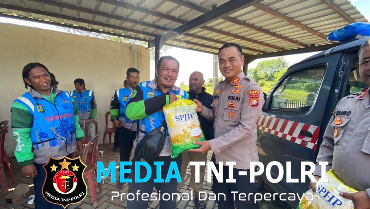 Polsek Setu Ajak Ojol Jaga Kamtibmas dan Bijak Bermedsos dalam Kegiatan Silaturahmi dan Baksos