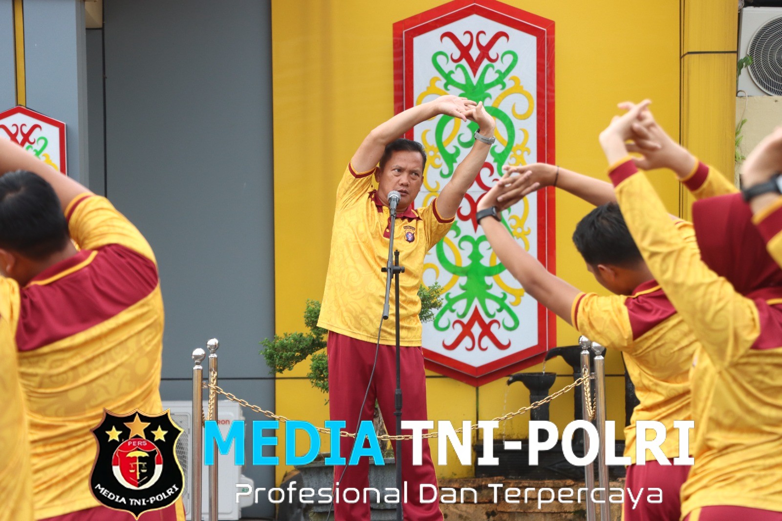 Jaga Stamina Dan Kebugaran Personil Polres Kotim Jalan Sehat Dan Olah Raga Bersama