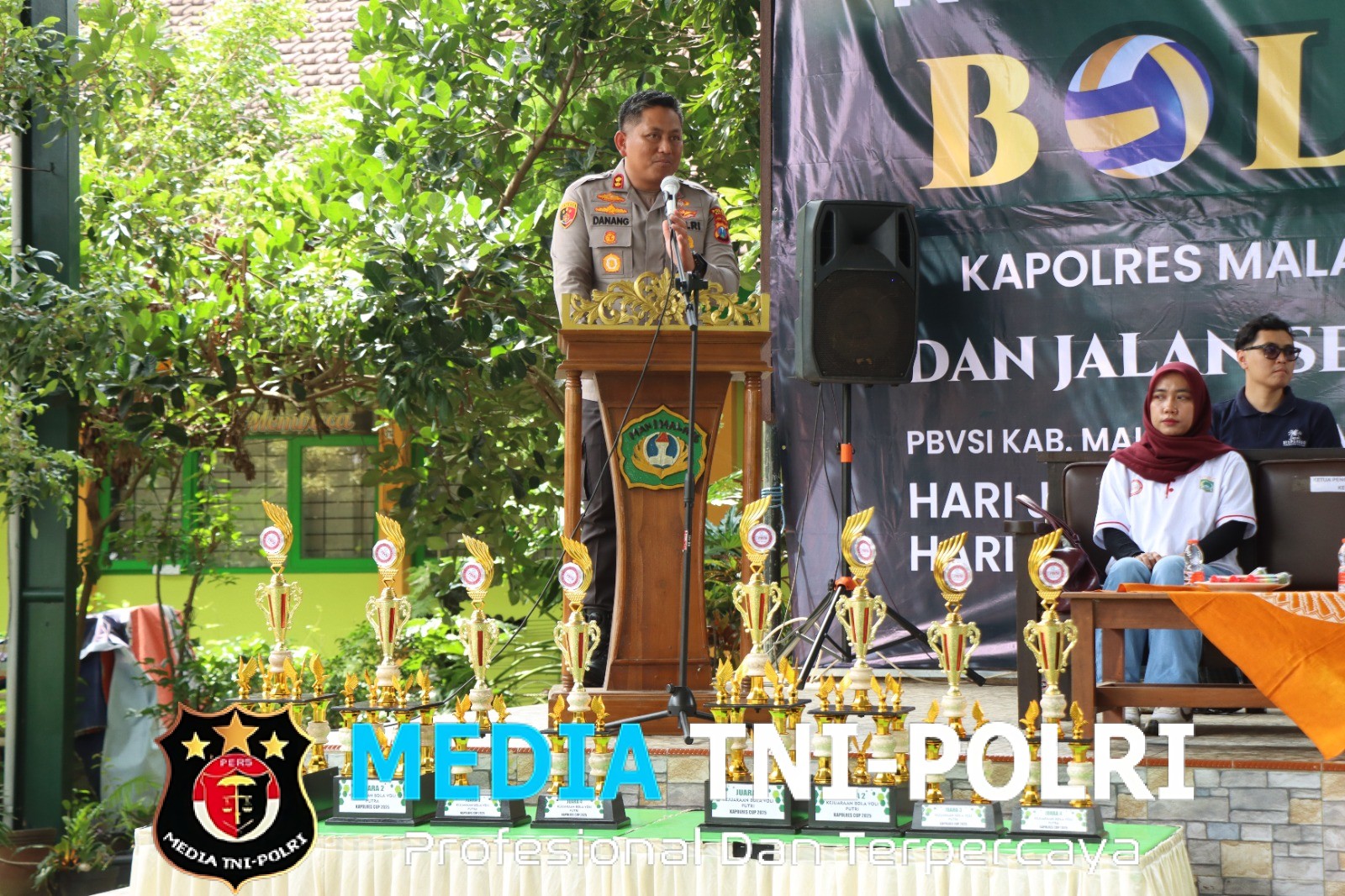 Kapolres Malang Cup 2025 Resmi Dibuka, 47 Klub Voli Adu Skill di MAN 1 Malang