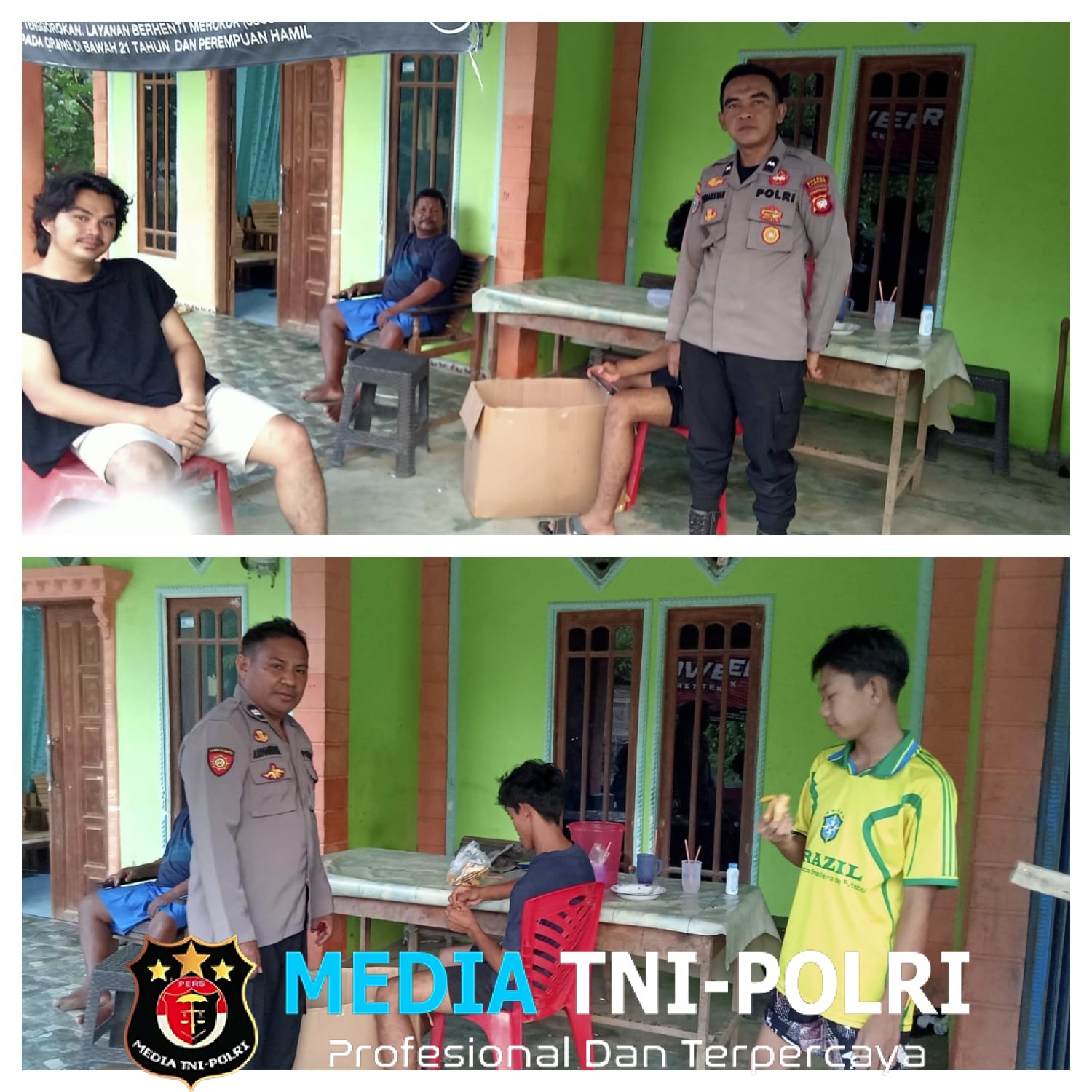 Sambang Warga di Siang Hari, Polsek Sebangki Tekankan Pentingnya Waspada Dini