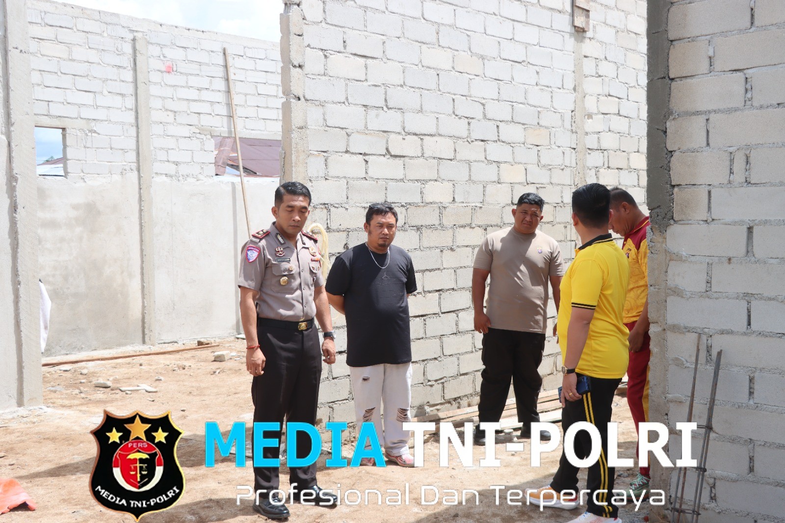 Kapolres Kotim Meninjau Pekerjaan Pembangunan Dapur SPPG