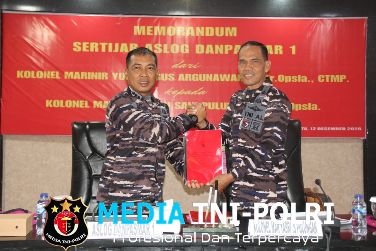 Memorandum Sertijab Asisten Logistik Danpasmar 1